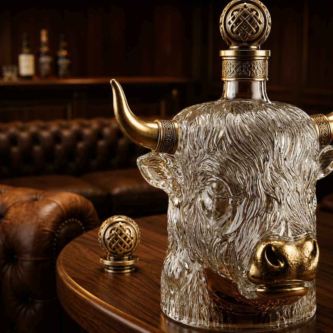 Whiskey Decanter - Highland Cow