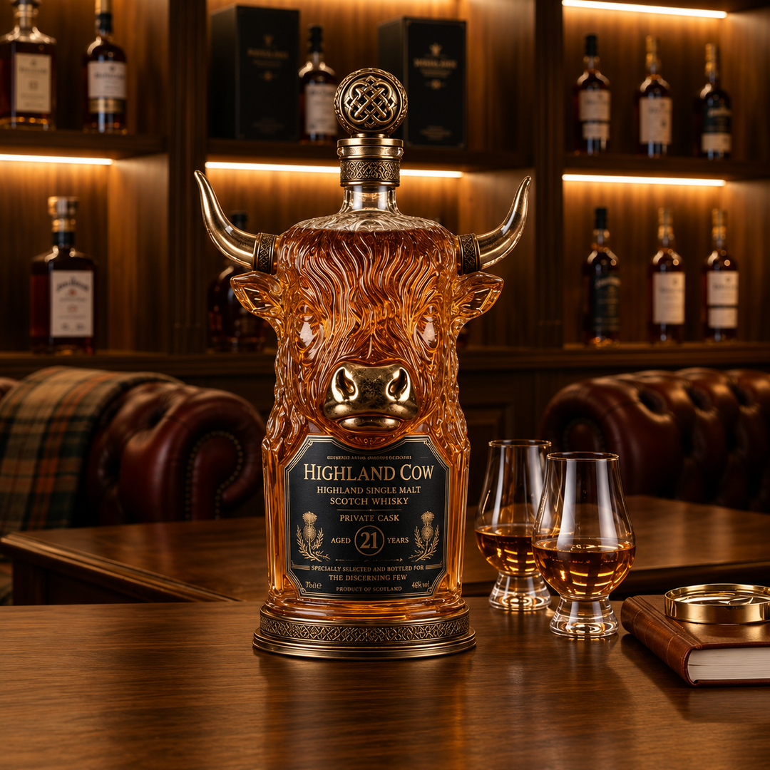 Whiskey Decanter - Highland Cow
