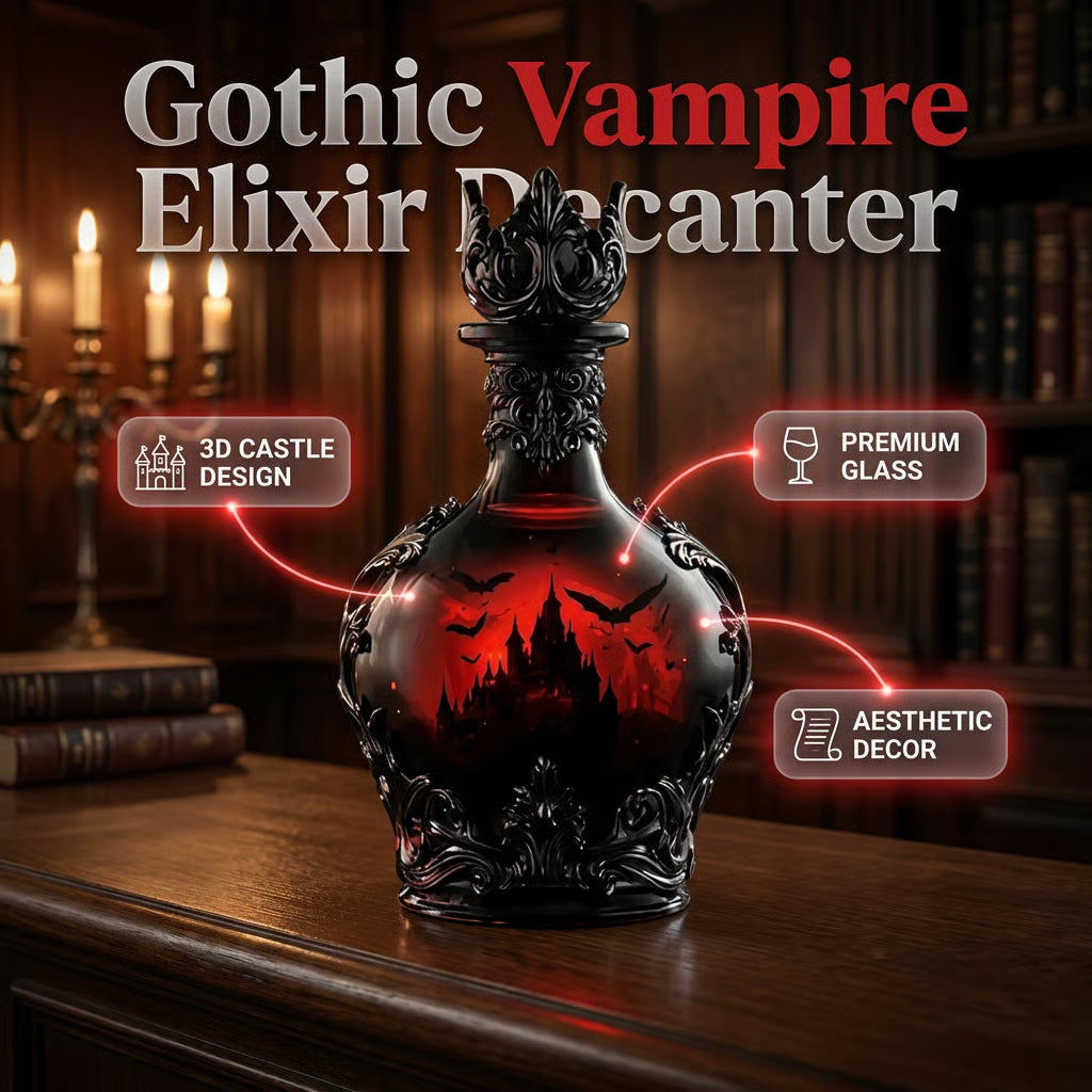 Whiskey Decanter - Gothic Vampire Potion Bottle