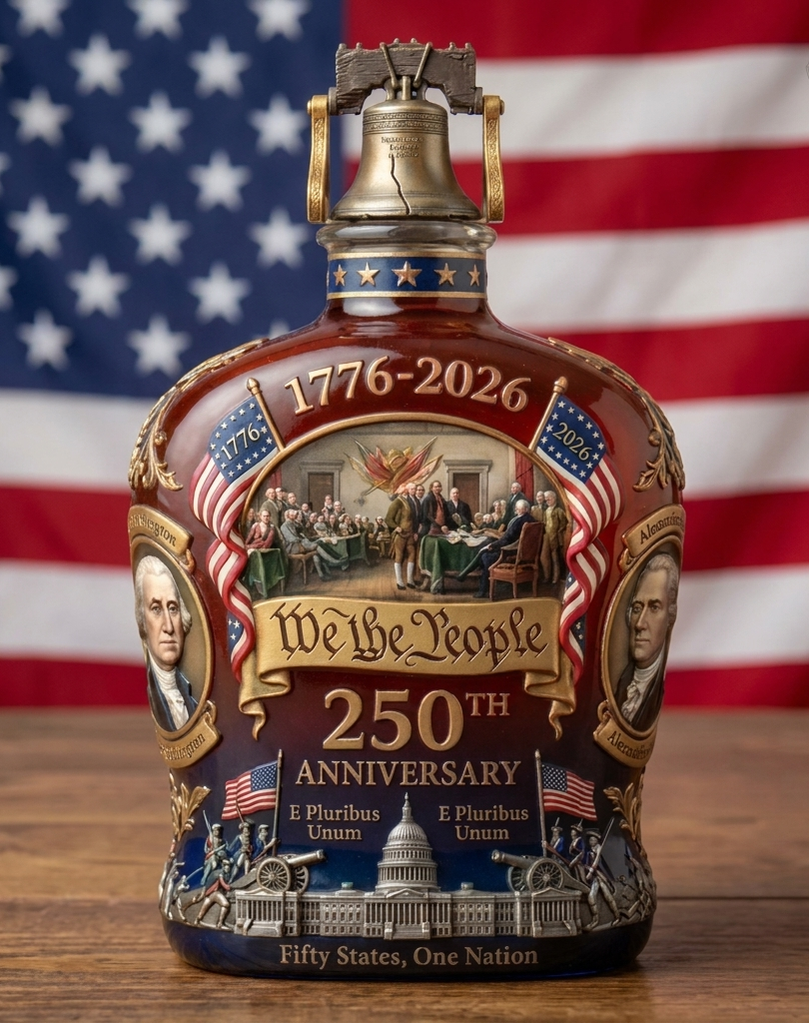 250th Anniversary Whiskey Decanter & Glass Set