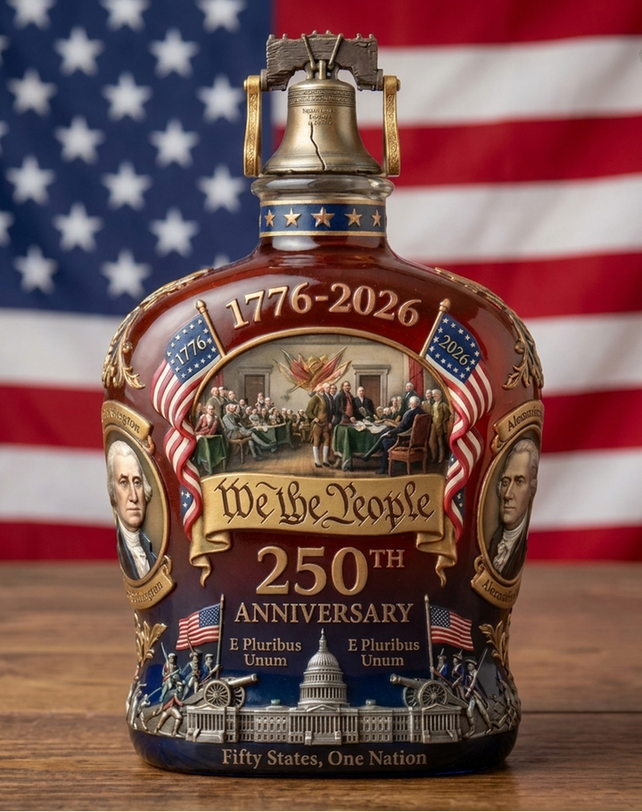 250th Anniversary Whiskey Decanter & Glass Set