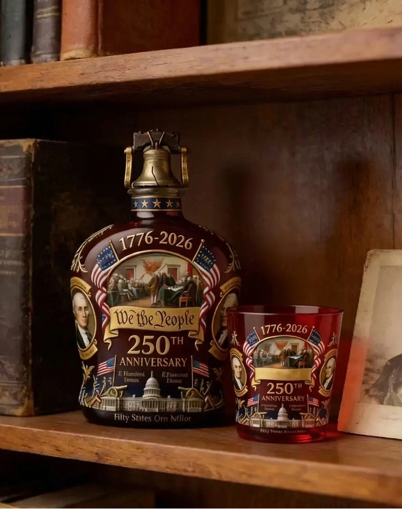 250th Anniversary Whiskey Decanter & Glass Set