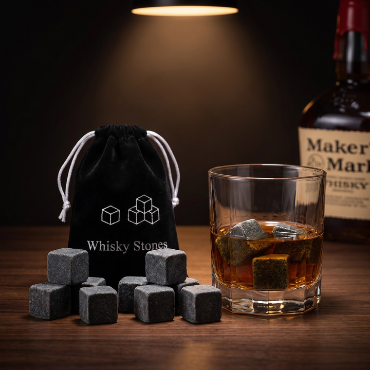 The Barrel & Crown Whiskey Stones — Set of 9