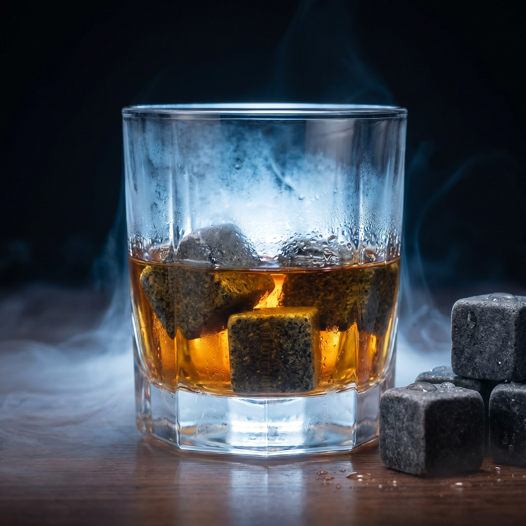 The Barrel & Crown Whiskey Stones — Set of 9